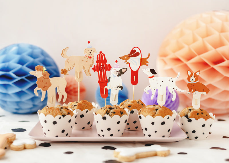 Puppy Pawty Cake Topper (1pkt/7pcs)
