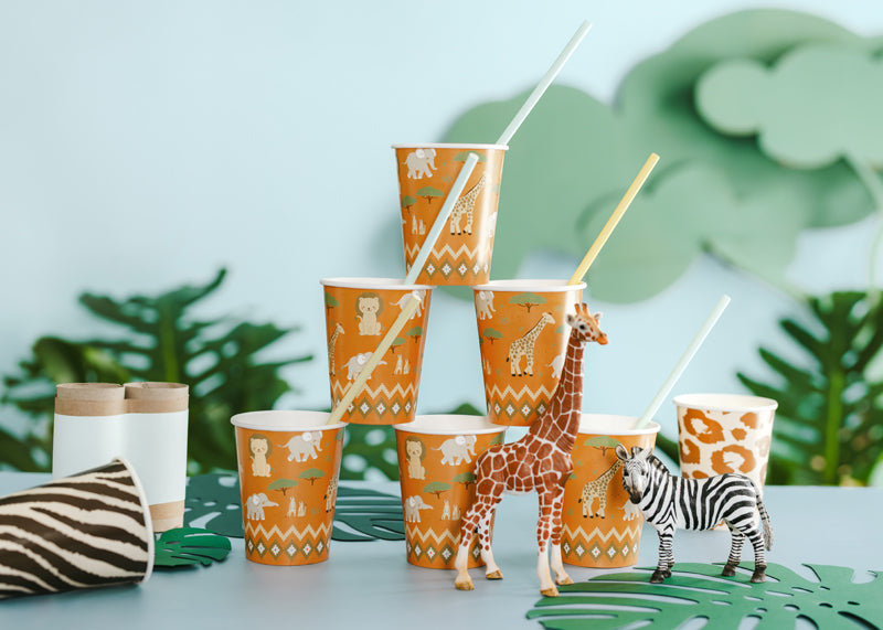 Safari Party Paper Cups (1pkt/6pc) - Party Lane