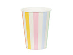 Summer Stripes 400ml Paper Cups (1pkt/6pc) - Party Lane