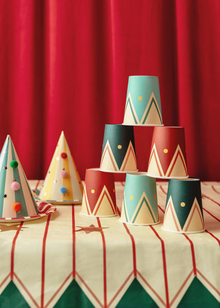 Big Top Circus Paper Cups (1pkt/6pcs) - Party Lane 