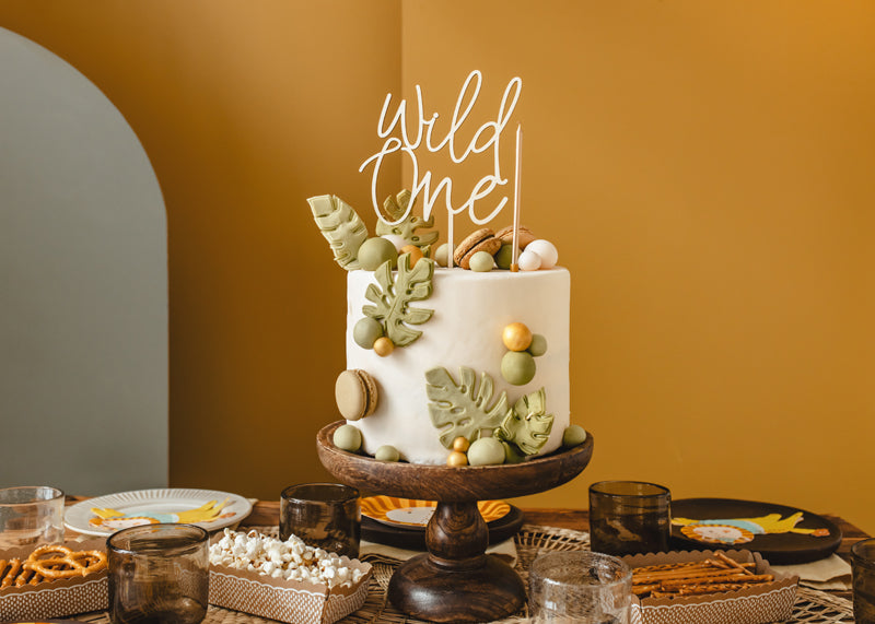 Wild One Wooden Cake Topper (1pcs) - Party Lane