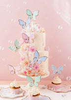 Fairytale Magic Butterfly Cake Toppers (1pkt/9pc) - Party Lane 