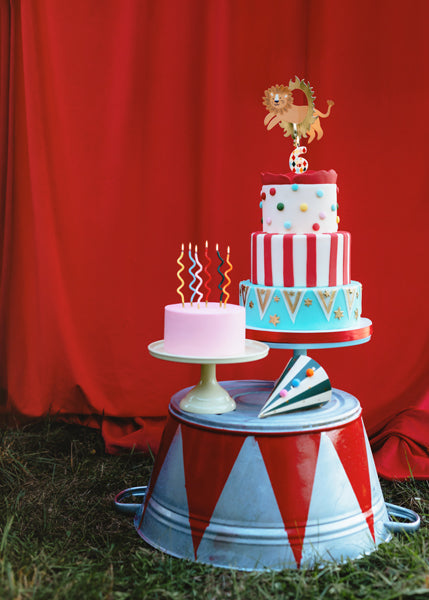 Big Top Circus Curly Candles (1pkt/12pcs)