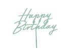 Happy Birthday Acrylic Cake Topper (1pcs) - Party Lane 