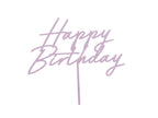 Happy Birthday Acrylic Cake Topper (1pcs) - Party Lane 