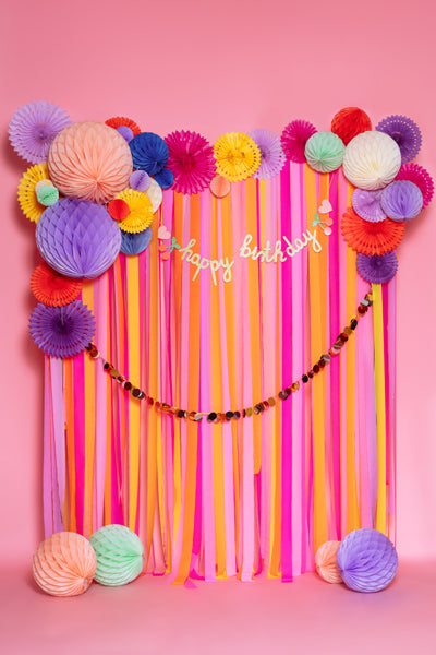 Summer Mix Crepe Streamers (1pkt/3pc) - Party Lane 