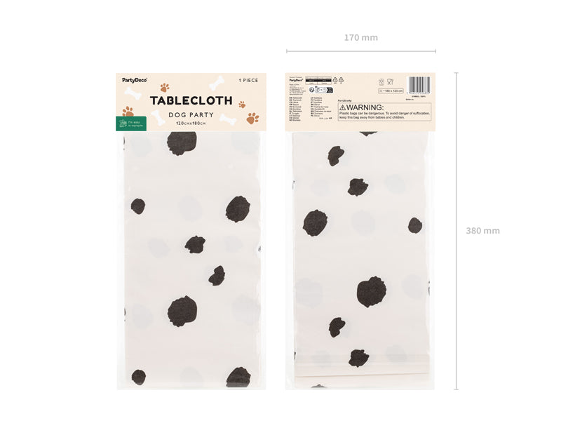 Puppy Pawty Paper Tablecloth (1pc)