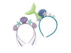 A fun headband designed with ocean-themed elements like seashells and waves, perfect for a beach or mermaid party. Available in two different designs