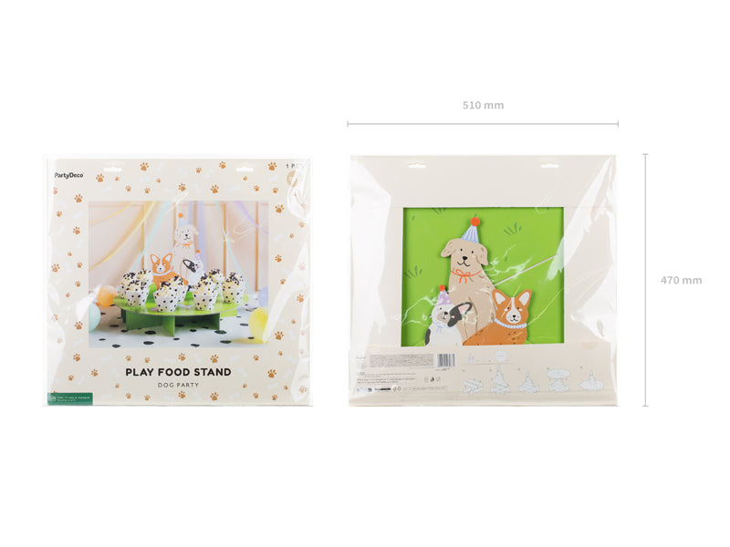 Puppy Pawty Cake Stand and Cases (1pkt/1pc) - Party Lane 