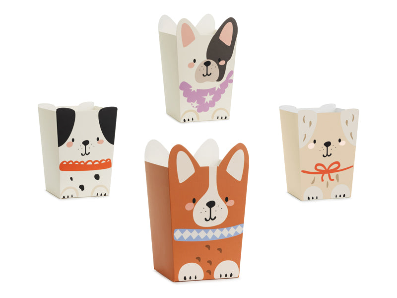 Puppy Pawty Snack Boxes (1pkt/6pcs) - Party Lane 