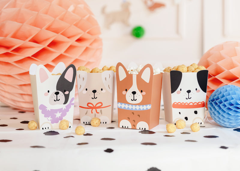 Puppy Pawty Snack Boxes (1pkt/6pcs) - Party Lane 