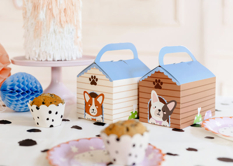 Puppy Pawty Cupcake Boxes (1pkt/6pcs)
