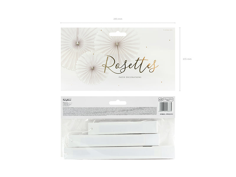 Beige Rosettes (1pkt/3pc)