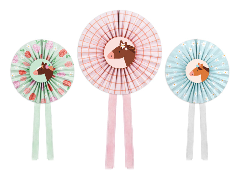 Pink Pony Club Decorative Rossettes (1pkt/3pc)