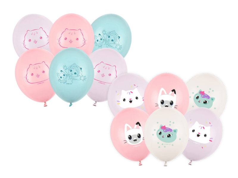 Gabby's Doll House Latex Balloons (1pkt/6pc) - Party Lane 