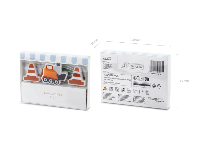 Little Builder Candles (1pkt/5pc)