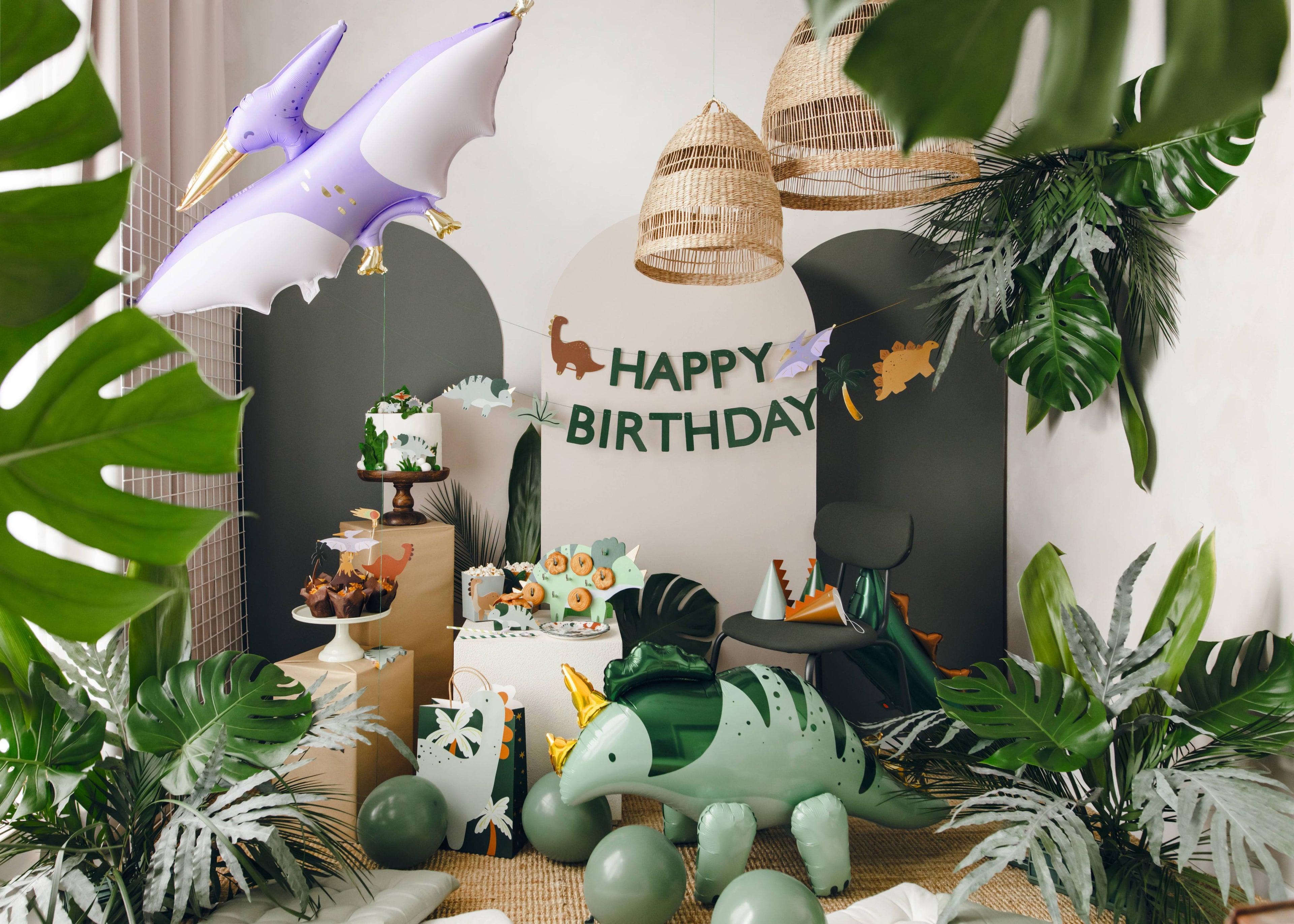 Dino Party Birthday candles (1pkt/3pc) - Party Lane 