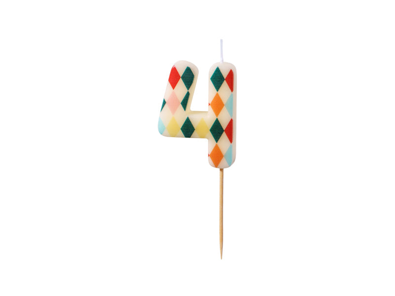 Big Top Circus Number Candles (1pc) - Party Lane 