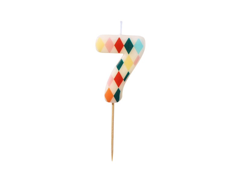 Big Top Circus Number Candles (1pc) - Party Lane 