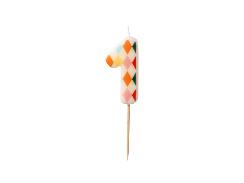 Big Top Circus Number Candles (1pc) - Party Lane 