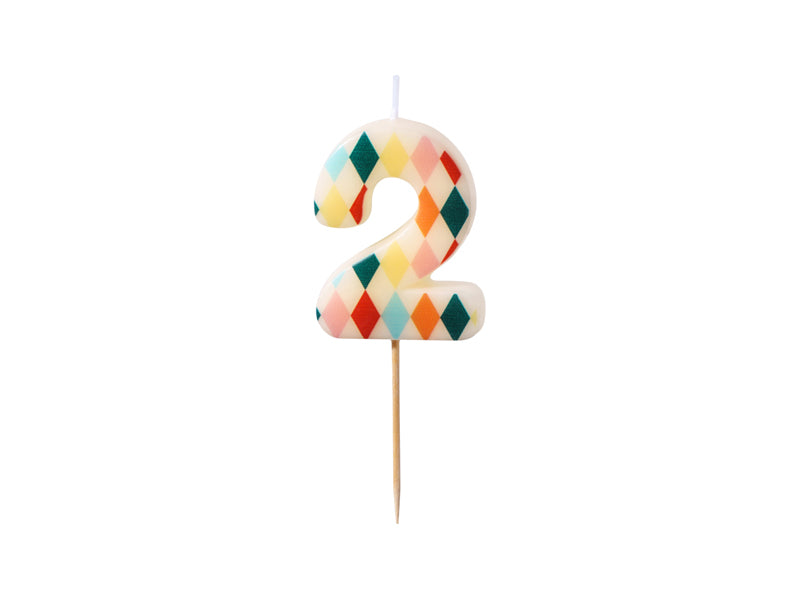 Big Top Circus Number Candles (1pc)