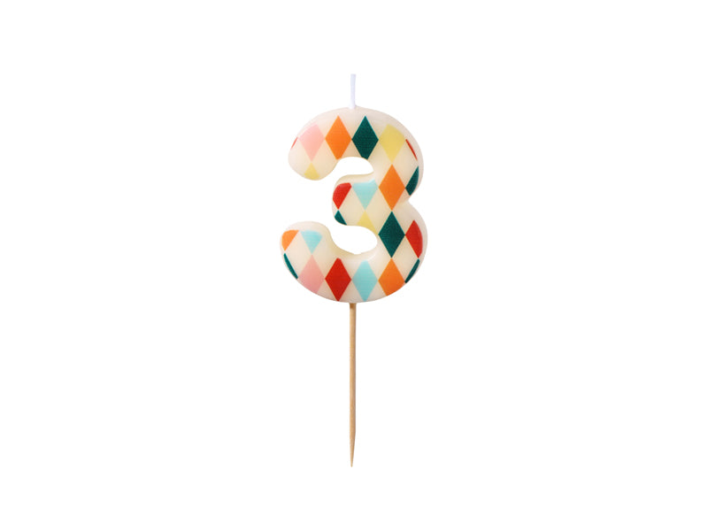 Big Top Circus Number Candles (1pc)