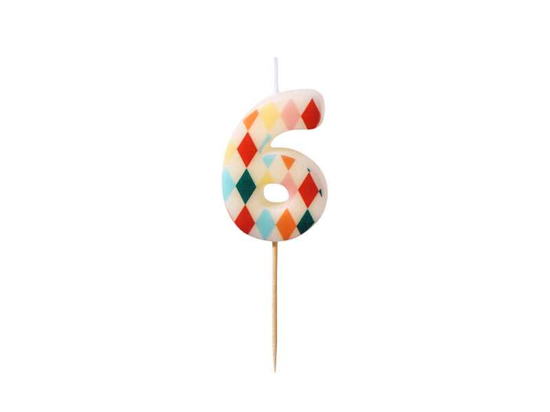Big Top Circus Number Candles (1pc)
