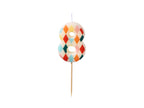 Big Top Circus Number Candles (1pc)