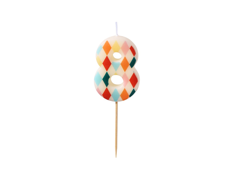 Big Top Circus Number Candles (1pc)