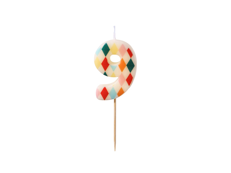Big Top Circus Number Candles (1pc)