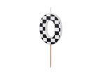 Too Fast Checkered Number Candles (1pkt/1pc)