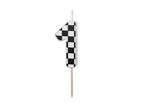 Too Fast Checkered Number Candles (1pkt/1pc)