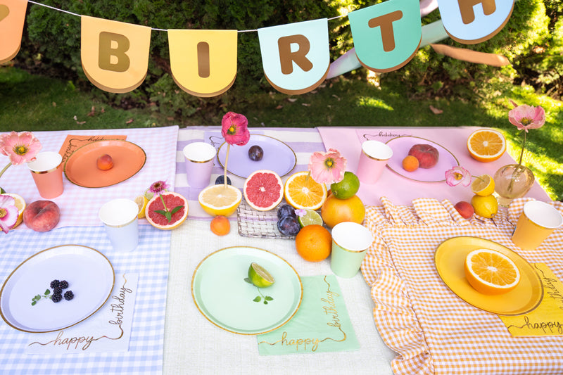 Colour Block Party Napkins (1pkt/12pcs)