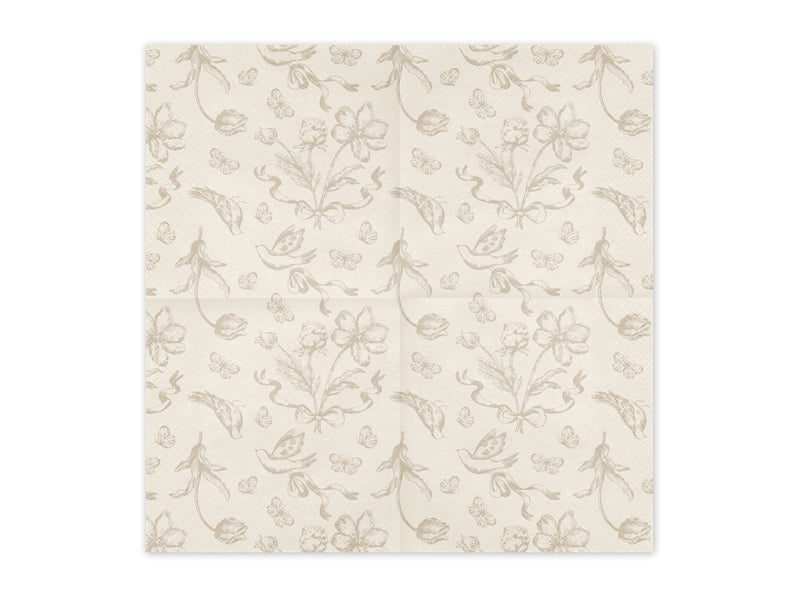 Oh Sweet Baby Floral Napkins (1pkt/12pcs) - Party Lane 