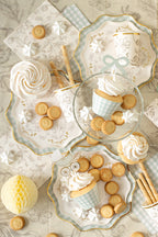 Decorative plates with cupcakes showing range of oh sweet baby products