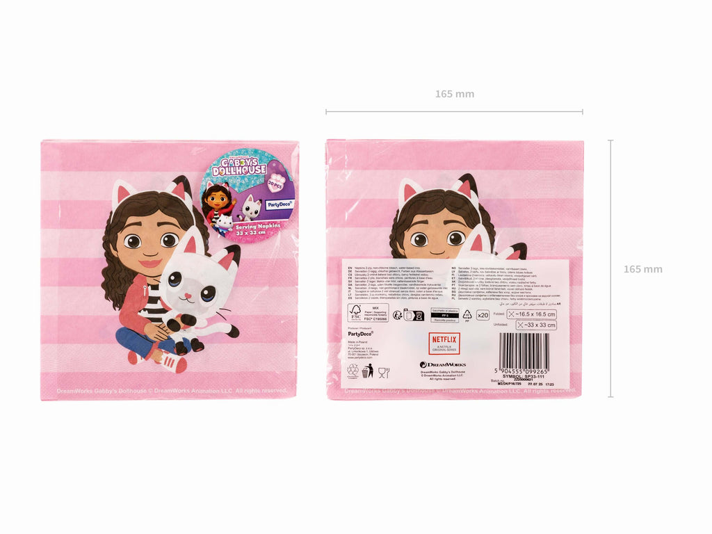 Gabby's Doll House Napkins (1pkt/20pcs) - Party Lane 