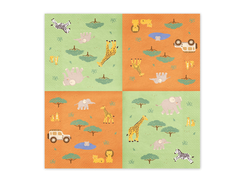 Safari Party Napkins (1pkt/12pc) - Party Lane