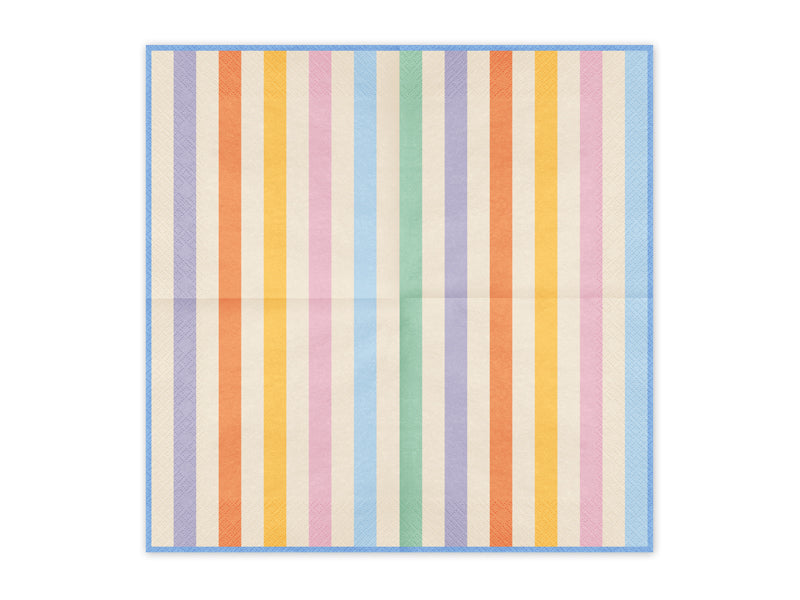 Summer Stripes Paper Napkins (1pkt/20pc) - Party Lane