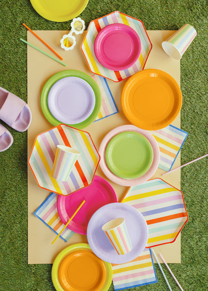 Summer Stripes Paper Napkins (1pkt/20pc) - Party Lane