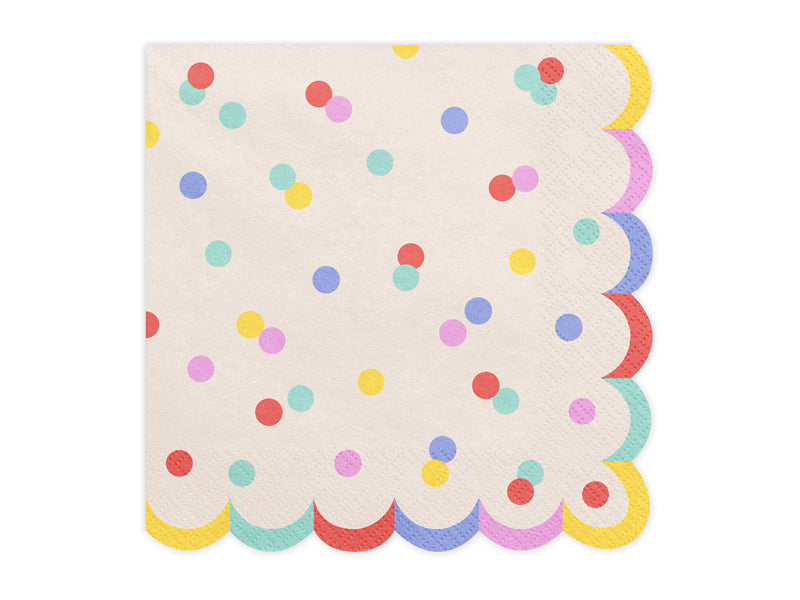 Confetti Paper Napkins (1pkt/20pc) - Party Lane