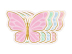 A pack of 6 napkins featuring beautiful butterflies, ideal for tea or birthday parties.