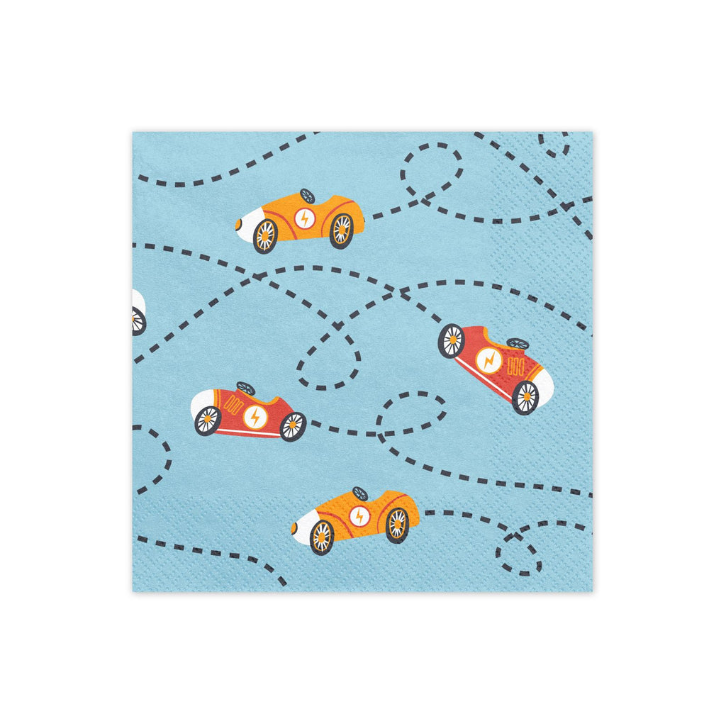 detail shot of pattern on car racing napkin