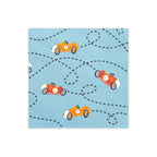 detail shot of pattern on car racing napkin