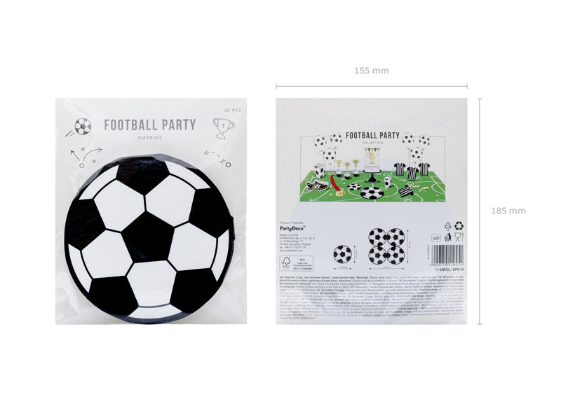 Mini Kicker Football Napkins (1pkt/20pcs)