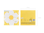 Daisy Days napkins packaging showing bright floral design.