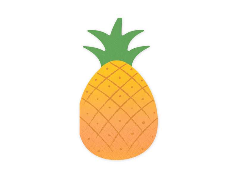 Pineapple Paper Napkins (1pkt/20pc) - Party Lane