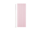 Pink plastic straws