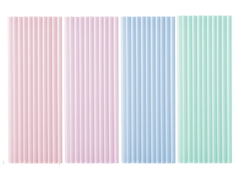  A set of 12 reusable plastic straws, ideal for reducing waste while still enjoying a fun party drink experience in 4 different colour options