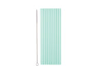Green plastic straws