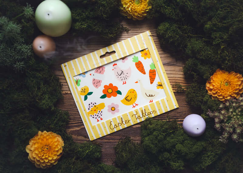 Easter Temporarry Tattoos (1pkt/20pc) - Party Lane 